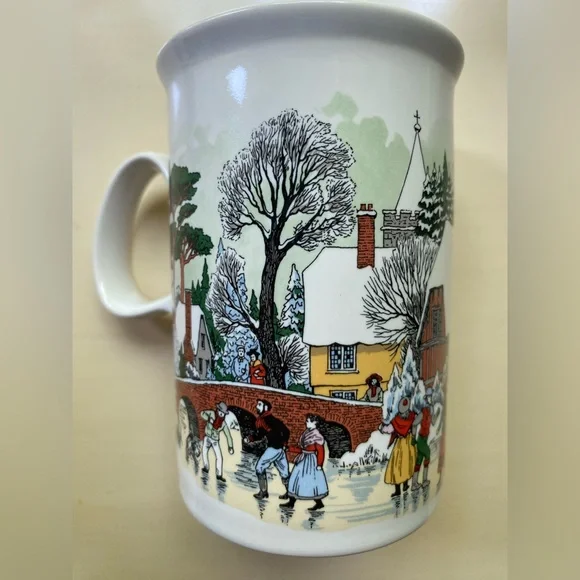 Coffee/hot cocoa Dunoon Christmas mugs 
Set of 4 fine stoneware.Made in Scotland - Picture 8 of 15